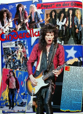 Cinderella (''Papst'') BRAVO Seite 80er Artikel 1989 - 39 Plakat Rock