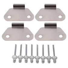 4PCS Hard Saddlebags Lids Wear Strike Plates For Harley Touring Models 1993-2013