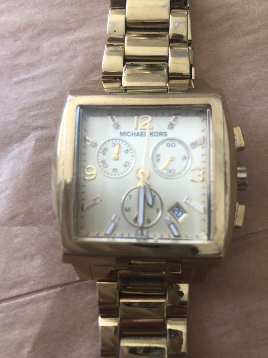 Michael Kors Men’s Gold-Tone Chronograph Watch with Chain-Link Bracelet Michael Kors MK8579 Pavé Crystal Lexington Gold Bracelet  main image 4