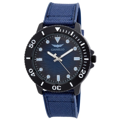 Gianello Men's 46mm Jacque Nylon Strap Watch - Picture 3 of 6