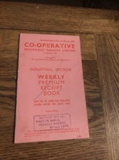 Very Rare 1962 CIS Weekly Premium Receipt Book Industrial Section