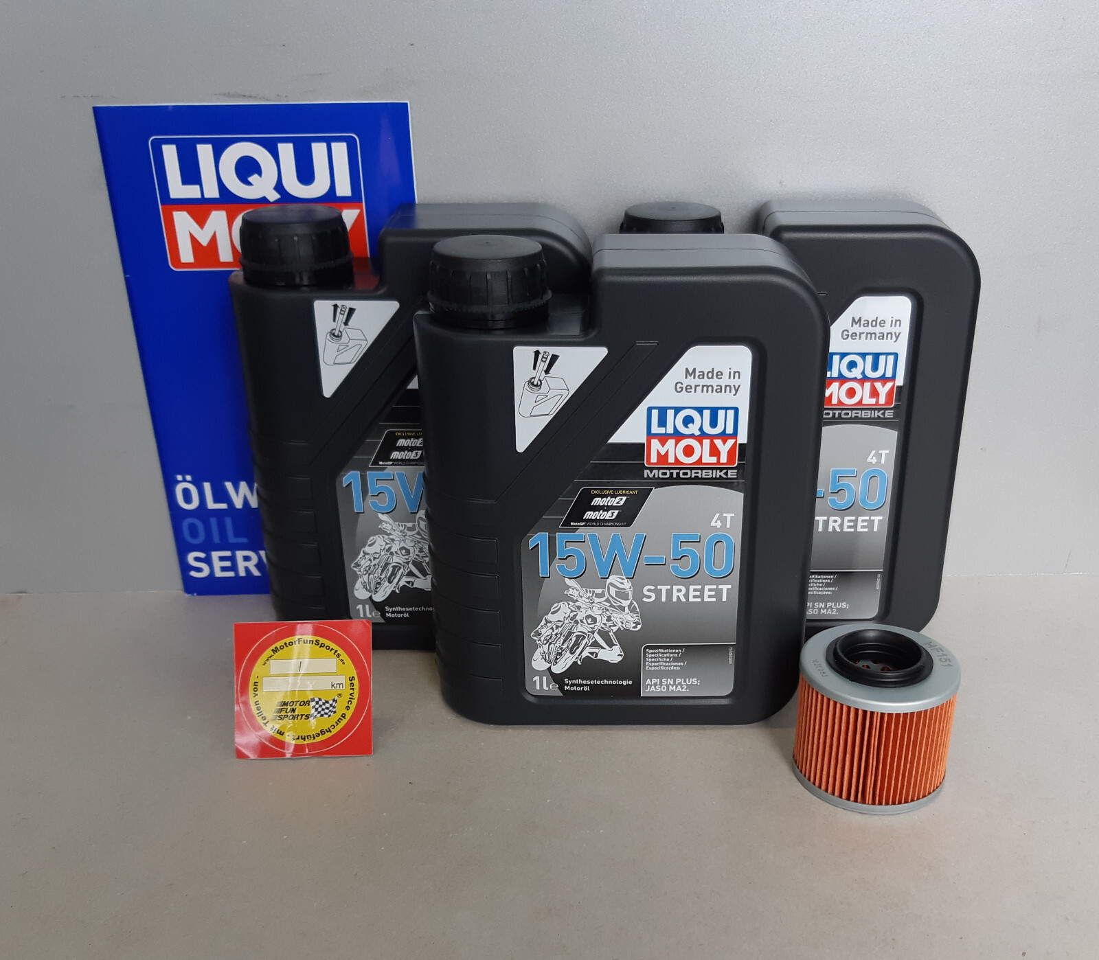 Oil Change Set BMW G 650 GS Engine Oil Oil Filter Liqui Moly