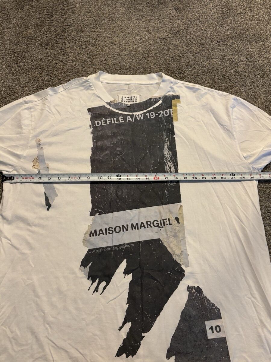 Maison Margiela/ DEFILE logo T-shirt White Size 52 | eBay Maison Margiela/ DEFILE logo T-shirt White Size 52 | eBay