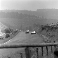 Peter Lindner Peter N�cker, Jaguar E-type Lightweight 1964 Old Photo 1