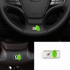Silver Titanium Steering Wheel Logo Emblem Trim F-Sport For Lexus LS500 2018-23