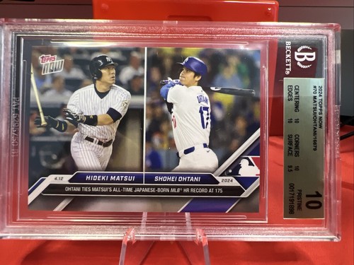 2024 TOPPS NOW #212 SHOHEI OHTANI BECKETT 10