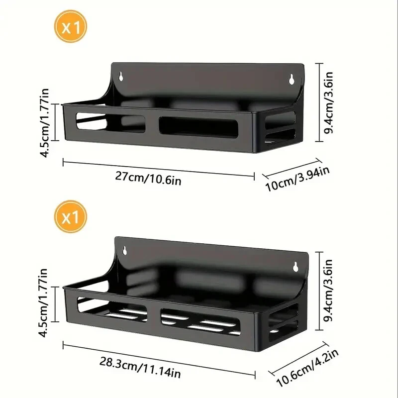 2 Pack Magnetic Spice Rack for Refrigerator, Moveable Seasoning Spice Organizer