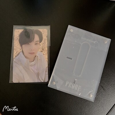BTS Proof Album Unreleased SUGA Selfie photo card 1P + acrylic