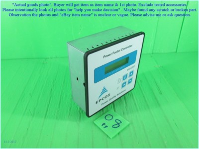 Epcos BR 6000-R12, Siemens Power Factor Controller as photo, sn:1513, dφm.