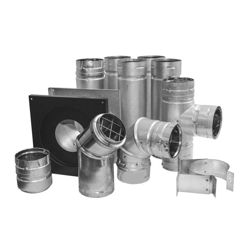 3 in. Wood Pellet Stove Vent Kit Horizontal Through Wall Chimney Pipe  PelletVent 744110509939 | eBay