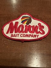 Mann's Bait Company Patch Vintage