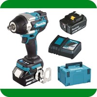 Makita Akku-Schlagschrauber DTW701RTJ, 18V • + 2 Akkus 5,0 Ah + Lg Im Makpac Neu