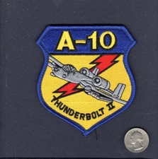 A-10 THUNDERBOLT II USAF AND FS EFS Republic Fighter Squadron Patch +V