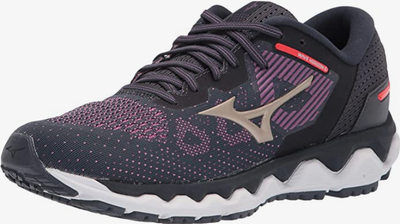 NEW MIZUNO men\'s wave horizon 5 running shoes in pop violet-platinum gold Women main image 2