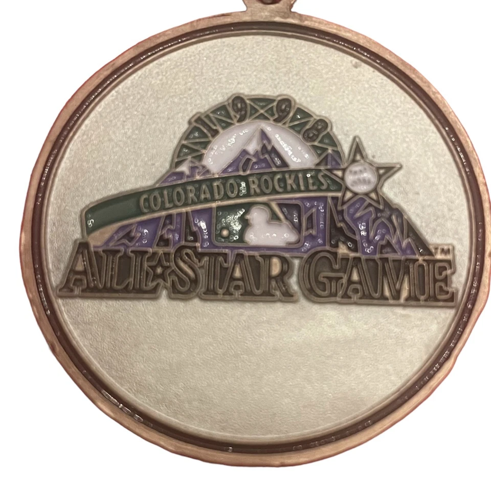 Colorado Rockies Baseball MLB 1998 Metal Keychain All Star Game Pendant - Image 3 of 4