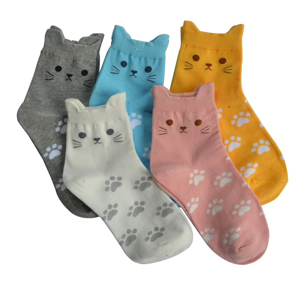 Women's Cute Cat Socks - Cat Gifts for Women - Image 3 of 4