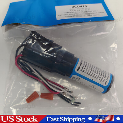 RCO410 3-in-1 Hard Start Capacitor Kit (10 Pack) For Refrigerators 1/4-1/3 HP 115VAC