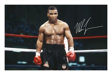 Mike Tyson Signed Photo Print Poster Autograph Heavyweight Boxing Iron