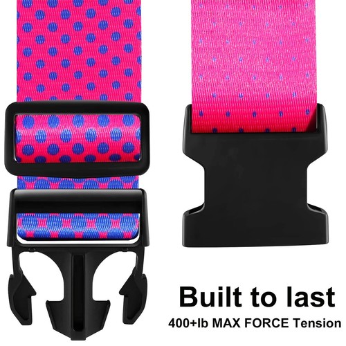 Luggage Straps for Suitcases TSA Approved-2 Pack Bright Personalized Luggage ... - Picture 2 of 7