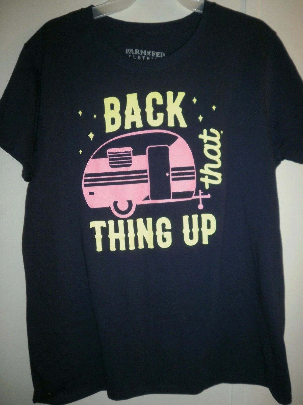 Farm Fed Clothing Men's Size L Back What Thing Up Graphic Print T-Shirt