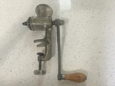 Vintage Manual Antique Universal 1 Meat Grinder Food Chopper Great Condition