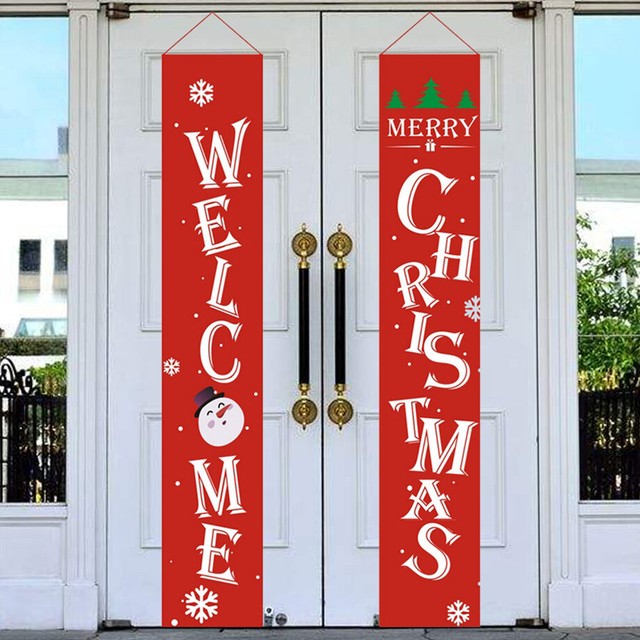 Christmas Halloween Oktoberfest Ornament Banner Flag Door Window