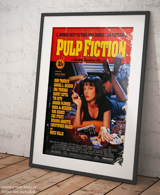 🎥 Poster Pulp Fiction Manifesto Anni 90 Locandina Film Stampa