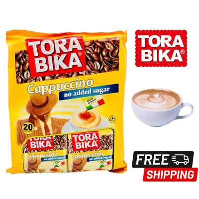 ToraBika Cappuccino Instant Coffee no added sugar 15 PACET×12.5G free Shipping