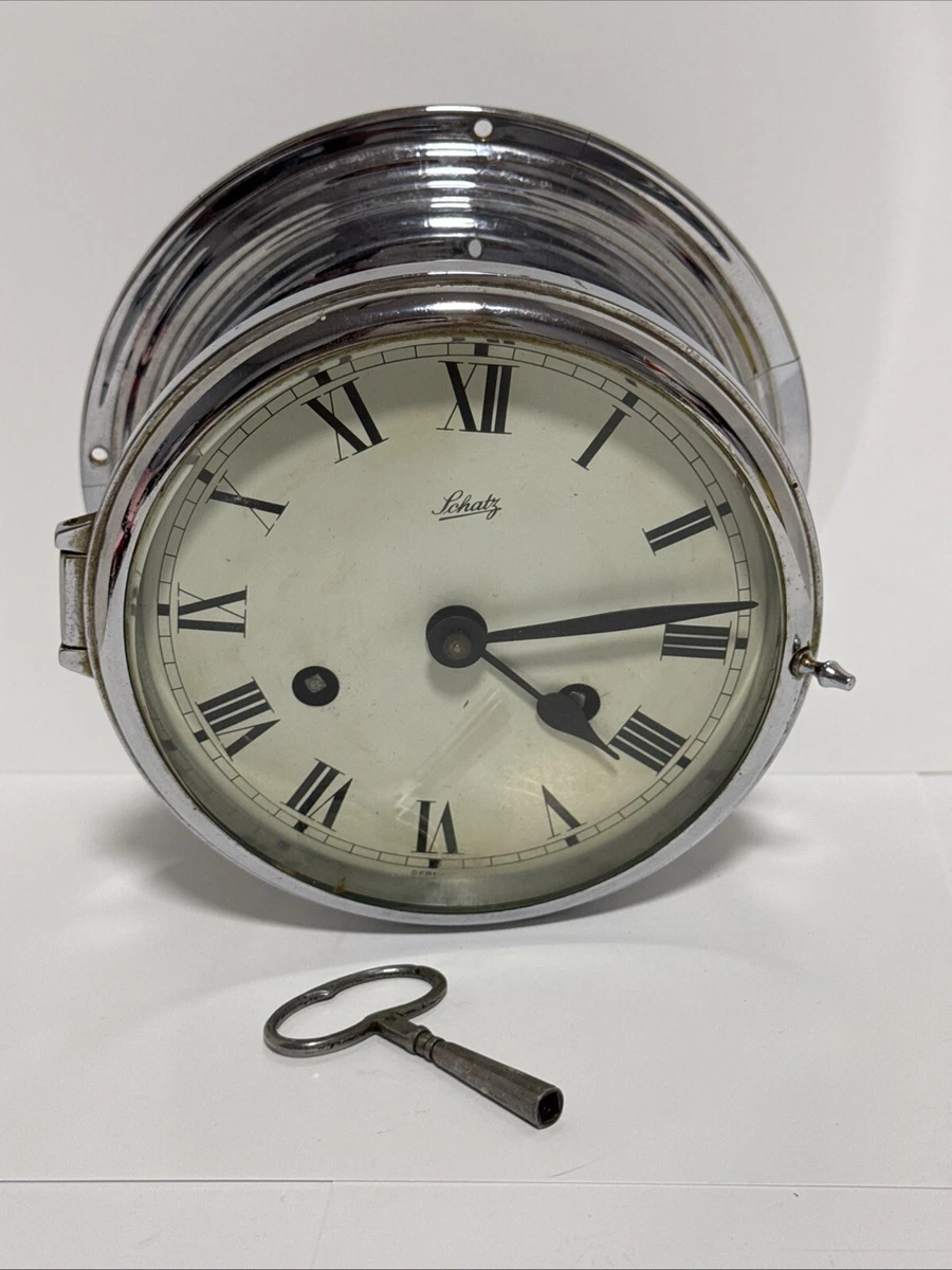 Schatz Mariner Ship Clock German/Vintage /Untested / For Repair