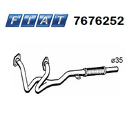 Schlauch Gas Von Auspuffanlage Vorne Fiat Cinquecento 700 Original 7676252
