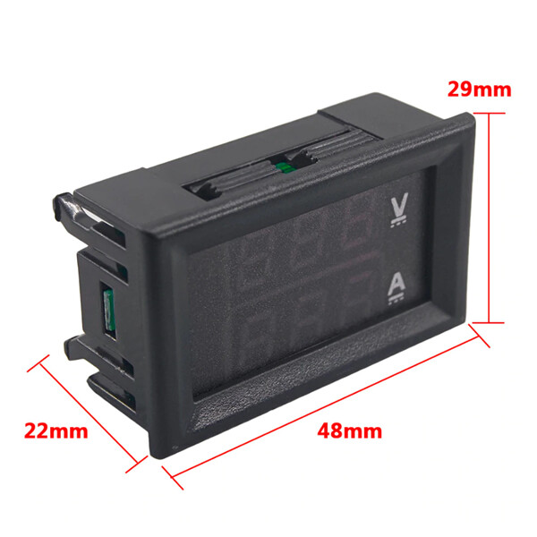 Mini Voltmetro Digitale Amperometro DC 100V 10A Pannello Amp - Foto 7