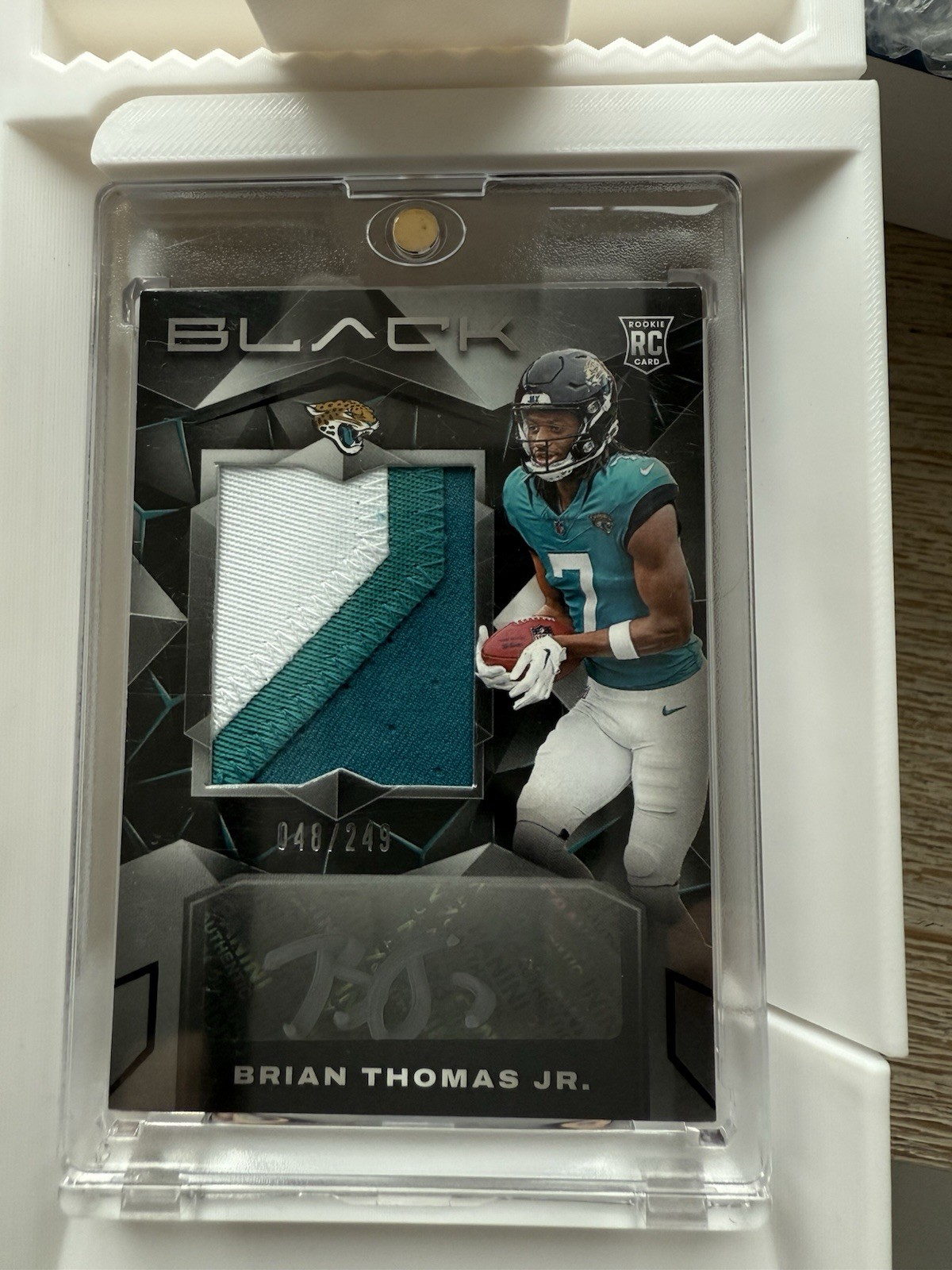 2024 Panini Black - Rookie Patch Autograph Brian Thomas Jr. /249