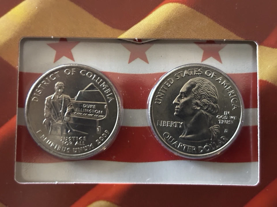 1971-S Eisenhower Proof Coin and Washington DC Proof Quarter 2 Coin Lot - Image 2 of 4