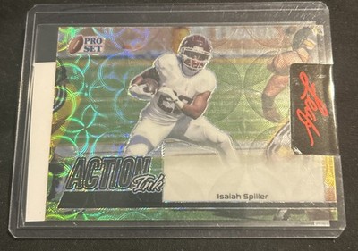 2022 Leaf Pro Set Isaiah Spiller Action Ink Unsigned Proof Rookie One of One 1/1