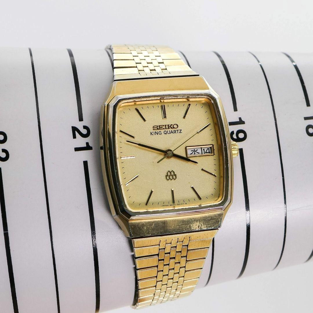 よ*つ様 【ヴィンテージ】SEIKO KING QUARTZ ツインクォーツ Seiko King Quartz Twin Quartz Vintage Men's Watch Silver