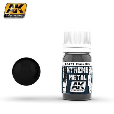 AK Interactive AK471 Xtreme Metal Lacquer Black Base 30ml