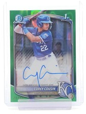 COREY COUSIN 2025 BOWMAN CHROME GREEN LAVA 1ST ROOKIE AUTO /99 #CPA-CCO Q2323