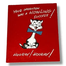 Norcross Your Operation Was a Howling Success Vintage Get Well Card BBX