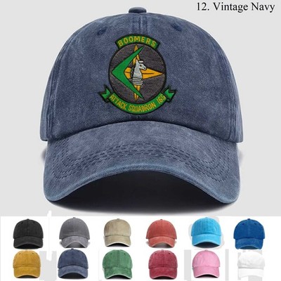 Customized Embroidered Hat Usn Va-165 Attack Squadron Boomers, Trucker Hat