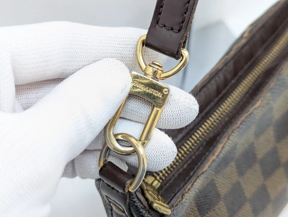 Borsa a mano Louis Vuitton Illovo PM Damier Ebene marrone N51996 DU0085... - Immagine 4 di 4