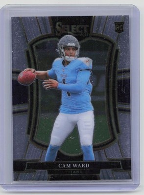 2025 Panini Select Cam Ward Rookie #126 Titans RC Premier Level Football Card