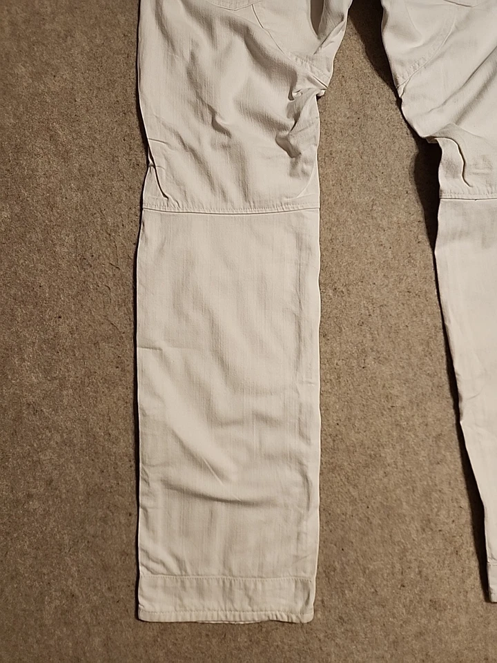 G Star Jeans Men Elwood Heritage Double Knee Loose White  buckle back 32x32 Nice - Image 3 of 4