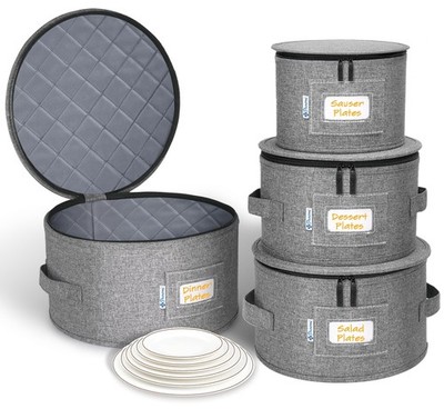 China Storage Containers, Dish Storage w/Hard Shell Top Side Bottom Support &...