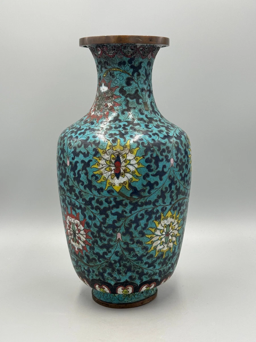 中国景泰蓝印第安纳中国古董花瓶| eBay