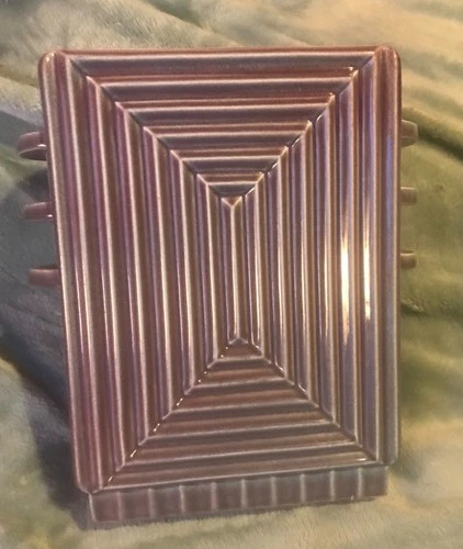 Redwing Art Deco Vase 1942 Made In Usa 1158 Extremely Rare Color Purplish