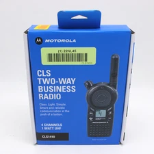 Motorola CLS1410 4 Channel UHF Two-Way Business Radio | Black | CU1410BKV4BA