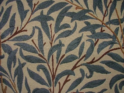 William Morris Tapicería Tela Sauce Bough Azul Tapicería de Cortina 15 Metros - Imagen 1 de 4