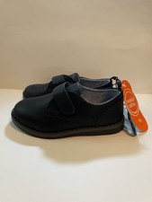 Wonder Nation Boys Dress Shoes Size 4 Black, Tie Laces, NWT