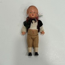 EDI German Boy Celluloid Doll Dressed Germany VINTAGE