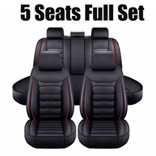 For Cadillac Leather Car Seat Cover Front Rear Protector Cushion 25 Seats For Cadillac Leather Car Seat Cover Front Rear Protector Cushion 25 Seats